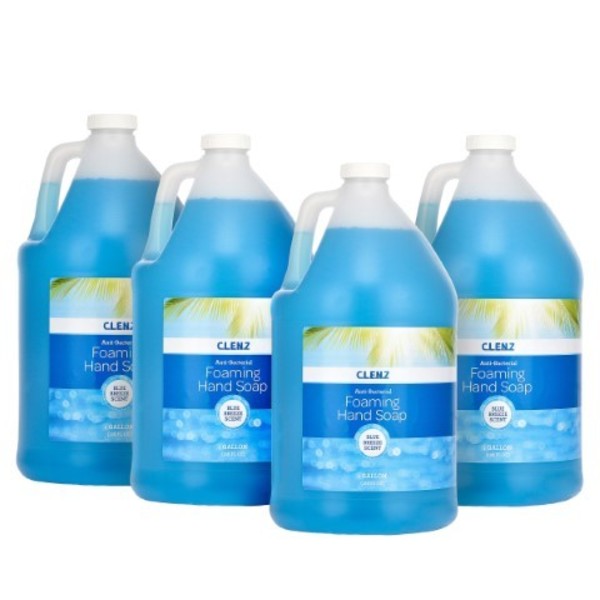 Alpine Industries CLENZ, 1 Gallon/128 oz Antibacterial Blue Breeze Foaming Hand Soap, pk4 ALPC-7